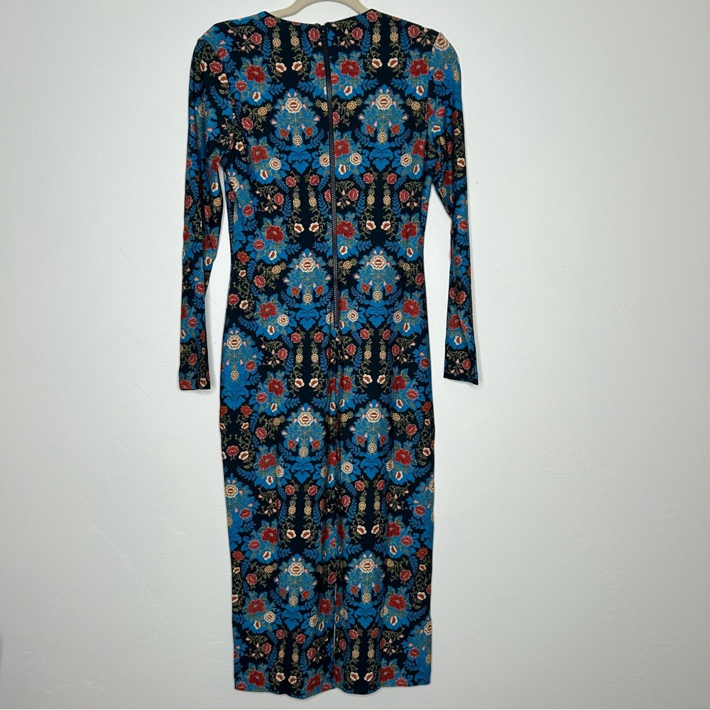 NWT Farm Rio Arabesque Floral Jersey Midi-Dress Size Small - Picture 5 of 16